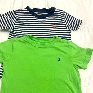 Polo Ralph Lauren Shirt. Green and Navy Stripes. 3t/4t. Please see pictures